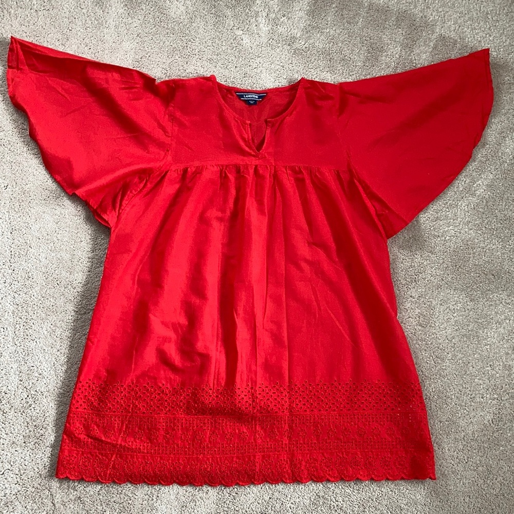 Lands’ End Girl’s cotton coverup Size XL